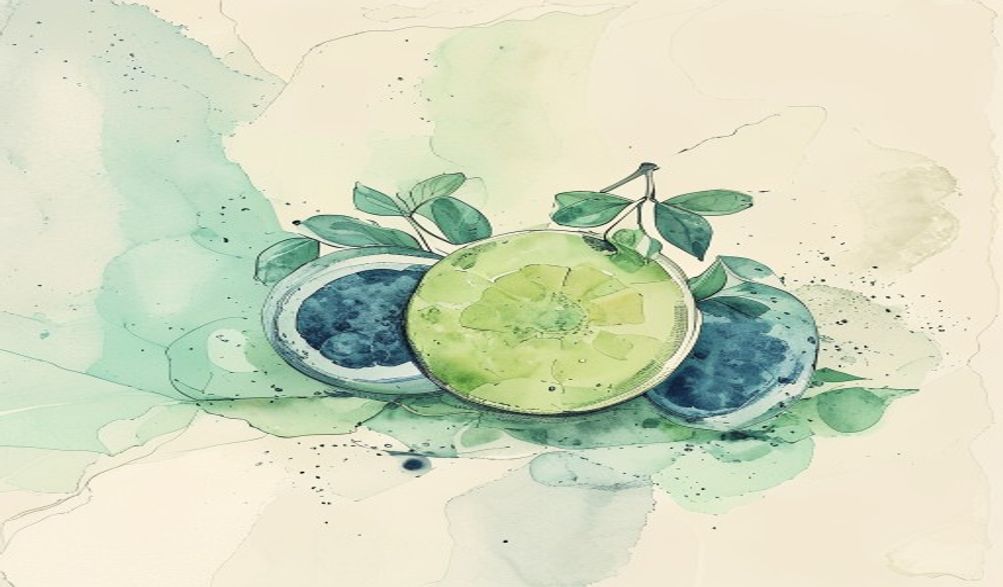 Sorting fruits by their skin color while the insid